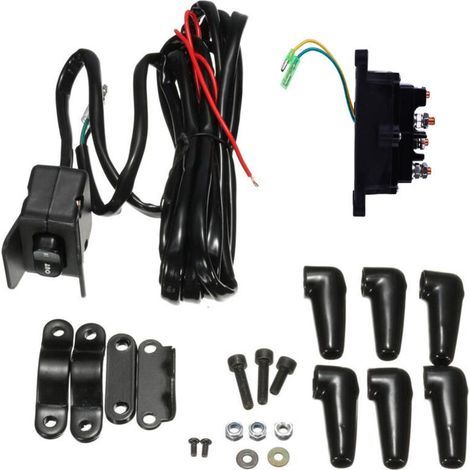 Relais de treuil ATV UTV12V 63070, ensemble combiné interrupteur à bascule et pouce pour tableau de bord 62135 (1/5)