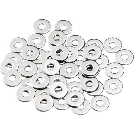 Rondelles Metal M6. Rondelles Plates 50 Pièces. Rondelle Inox M6 x 18mm. Rondelle en 304 Acier Inoxydable DIN9021 / ISO7093. Penny Rondelles pour Vis et écrous (1/3)