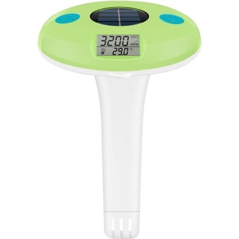 Thermomètre piscine solaire flottant, affichage numérique, facile à lire, IPX7, alimenté et à l'énergie solaire pour piscines, étangs, aquariums, bains de glace (1/5)