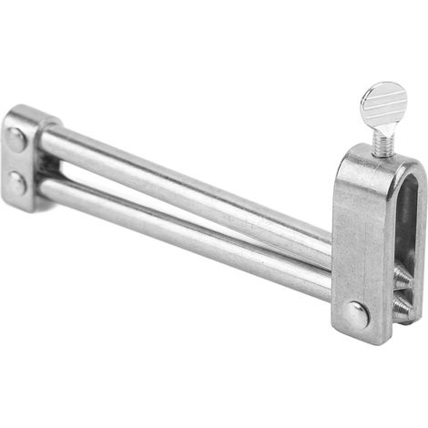 Outil de serrage de tuyau de type barre pour tuyaux de frein, de carburant, de radiateur et de chauffage, en acier inoxydable chromé pour la réparation automobile (1/5)