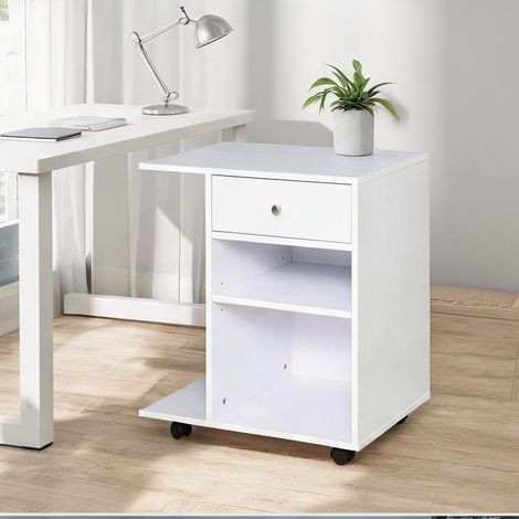 Meuble de rangement de bureau bianco 60 x 40 x 68,5 cm (1/5)