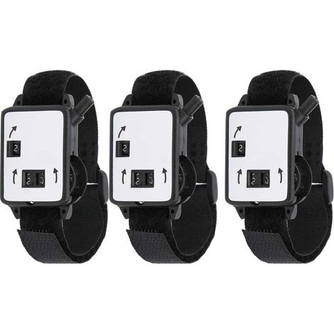 Golf Score Counter, Mini Wrist Golf Marker, Golf Race Counter, Manual Clicker Device, 3 Pieces, Golf Accessories