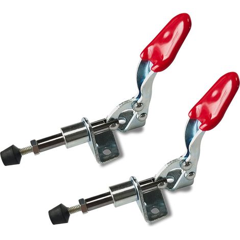 Pinces à Bascule,2 Pièces Maintien Push Pull Action Outil À Main Bascule Outil Main Dégagement Rapide Pince Manuelle Loquet Levier Horizontal Serrage Barre de Dégagement Rapide (45kgf) (1/5)
