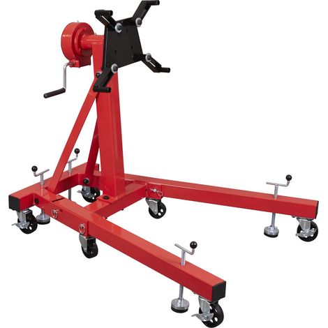 Sealey Folding 360 Rotating Engine Stand with Geared Handle Drive 680kg ES680D