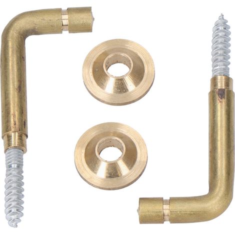 Crochets Rideau Laiton 25mm Crochets En Laiton Durables Pour Rideaux - Edm (1/2)