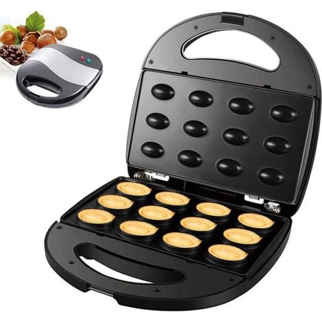 Machine à gâteau électrique aux NoixMachine de Cuisson Automatique à Pain à gaufres aux Noix 750WFour à Casserole pour Petitdéjeun