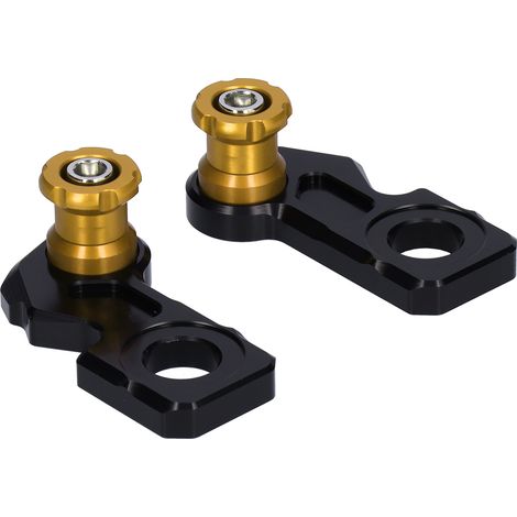 Bloc d'essieu coulissant en alliage d'aluminium pour moto CB650R/F CBR650R 2019‑2020, paire de 2 pièces, jaune (1/5)