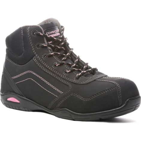 Scarpe di sicurezza donna RUBIS HIGH S3 - Nero/Rosa 38 (1/5)