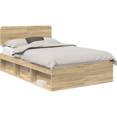 Maison Exclusive - Estructura de cama Sonoma 120 x 200 cm Madera (1/5)