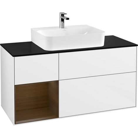 V&B Waschtischunterschrank Finion 120cm, Pl b m, Rg l wal ven, glo wh. Lac (1/2)