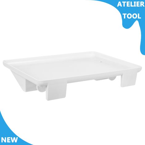 ATELIER Étagère en bord de lit ABS pour clip de lit sur le plateau de lit avec fente de câble Étagère en bord de lit 32x23.3x5.3cm (1/5)