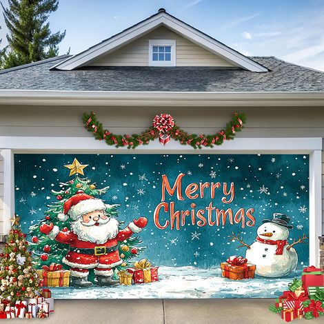 Tableau En Toile De Noël - Père Noël Arbre De Noël Bonhomme De Neige - Décoration Murale Intérieure Non Encadrée - 40 X 60 Cm - 1 Pièce (1/5)