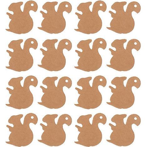 Dekoratives Hängeetikett aus Kraftpapier (1/3)