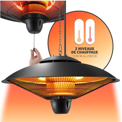 Radiateur infrarouge 2500W boîtier en aluminium