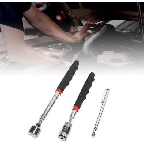 Set mit 3 teleskopierbaren magnetischen Eisenhülsen für die Werkstatt – 3 lb, 8 lb mit Licht, 20 lb – extra lang bis zu 80 cm (1/5)