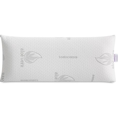 Oreiller viscoélastique en aloès Vera, Noyau Compact viscoélastique pour Le col et Le Cou, fermeté Moyenne-élevée, Double Fermeture éclair (80 cm). (1/5)