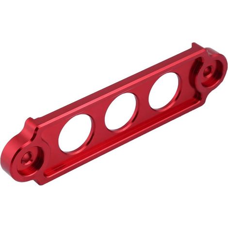 Car Battery Tie-Down Bracket, Anodized Aluminum Retaining Lock/CRX 1988-2000 - Automotive Replacement (Red) (1/5)