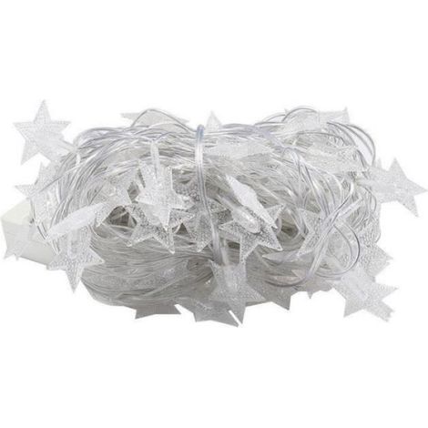 Guirlande lumineuse - LED - 3m - Blanc - Extérieur - Ambiance festive (1/4)