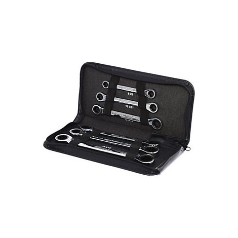 KS Tools Set di chiavi a cricco doppie poligonali GEARplus