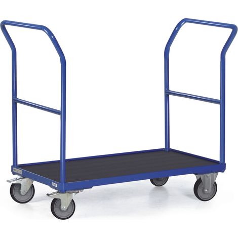 Bako Logistiksysteme Plattformwagen F300 mit 2 Schiebebügeln und Bordkante 850x500mm (1/2)