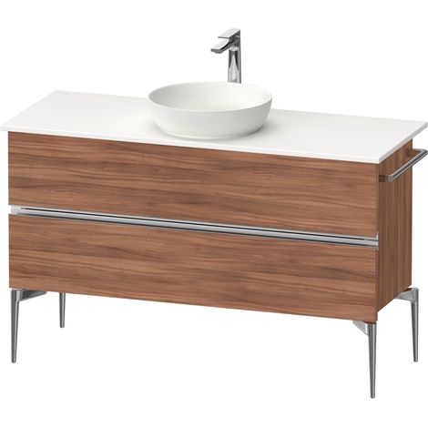 Duravit Sivida Meuble sous-lavabo sur console, 2 tiroirs, poignée