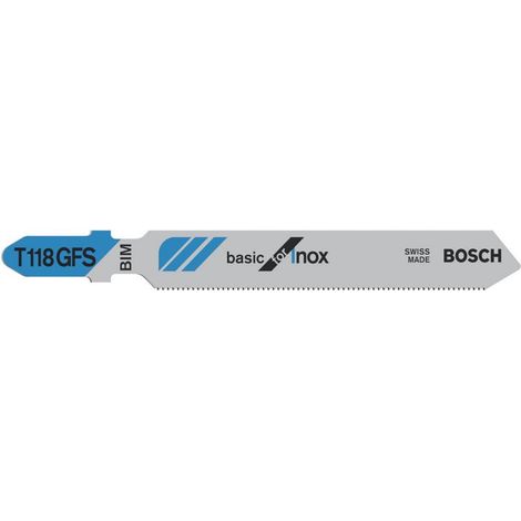Bosch Stichsägeblatt Basic for Inox T 118 GFS 3er 2608636498