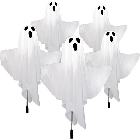 Lumières sur Piquet Fantomatiques pour Le Jardin Décoration de Jardin  Halloween-Leuchten auf dem Kamin für den Durchgang durch den Garten und die Veranda (1/4)
