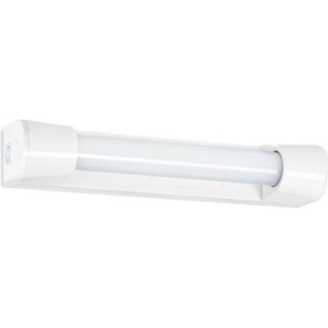 Bagno S19 LED Badezimmer-Lichtleiste mit Schalter + Steckdose, ARIC, L.35,1cm 7,2W weiß ARIC