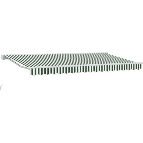 Maison Exclusive - Struttura della tenda Verde e Bianco 400 x 200 cm (1/5)