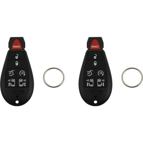 Adatto a due telecomandi per auto a 7 pulsanti, compatibile con Town & Country (modelli 2008-2015) e Grand Caravan (modelli 2008-2014).