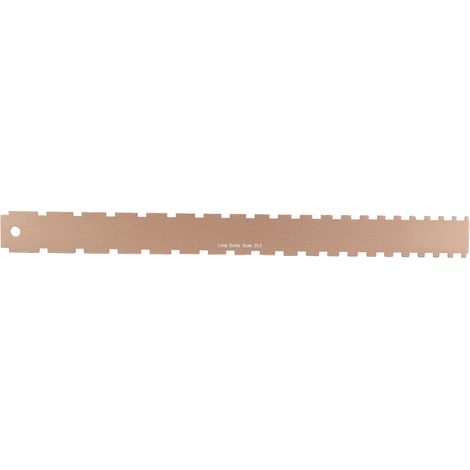 Metallener Bass-Griffbrett-Höhenmesser, Gitarrenhals-Reparaturwerkzeug, Kerblehre, Gold (1/5)