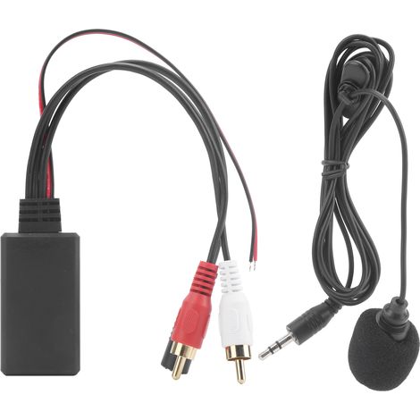 Adaptateur Bluetooth AUX sans fil, appels mains libres avec micro, sortie stéréo 2RCA, compatible autoradio Pioneer (1/5)