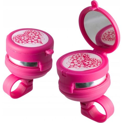 Sonnette de vélo pour enfant avec cœur miroir 55 mm (1/3)