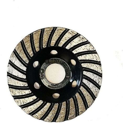 Disque Diamant à Meuler Diamant Meule Turbo Rangée 115 x 22,23mm pour Ponçage du Béton Maçonnerie Marbre Granit