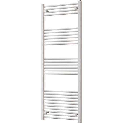 Zennor - White Heated Towel Rail - H1600mm x W600mm - Straight (1/3)