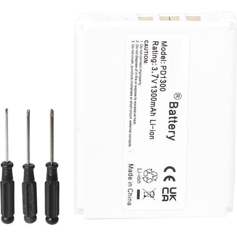 1300mAh 3.7V BLC3 Batterie pour Alarme Rechargeable  Remplacement Pile Li-ION Batterie (1/5)