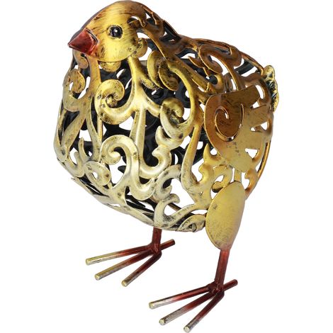 schmiedeeiserne Vogelfigur, Tierdekoration für die
