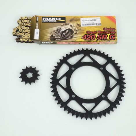 Kit chaîne FE pour moto Kawasaki 85 KX Grande roue 2005 à 2017 (1/2)