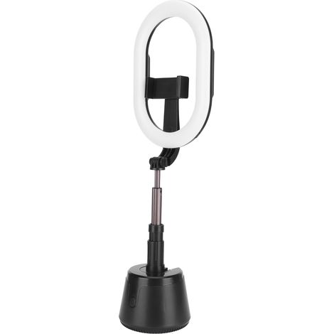 Support télescopique pliable à rotation à 360 degrés avec éclairage LED intégré et support pour téléphone portable pour le live (1/5)