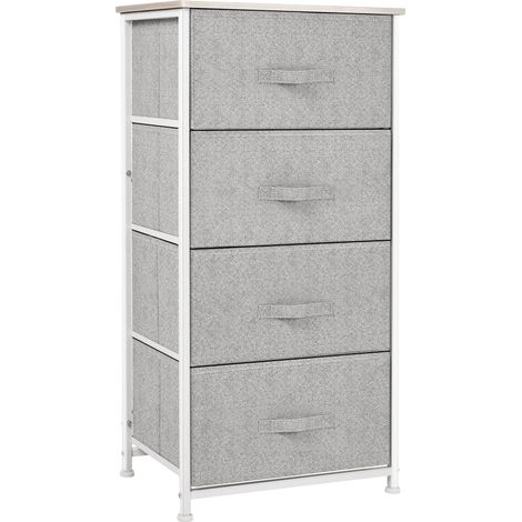 Chiffonnier en bois HYOGA gris clair (1/5)