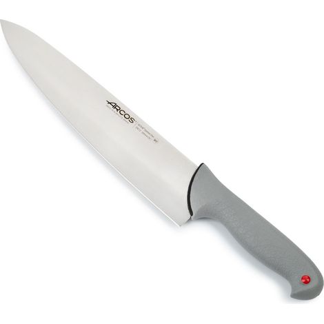 Coltello da cuoco Arcos Colore - Prof 241200 in acciaio inox Nitrum e mango ergonomico Lama in polipropilene e 30 cm, coperchio espositivo