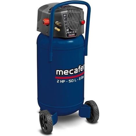 Compresor vertical - MECAFER - 425790 - 50 L - Azul coaxial - Sin aceite (1/3)
