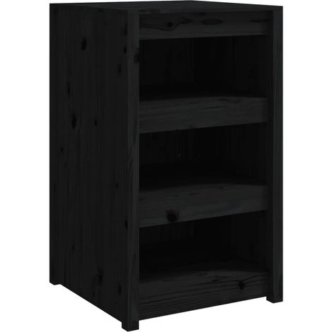 Armadietti da cucina da esterno modulo design rustico giardino contenitore 55 x 55 x 92 cm in legno nero 020049233