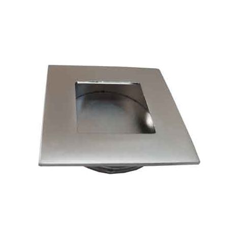 MANIGLIA AD INCASSO PER PORTE SCORREVOLI QUADRA 40 mm - Cromo opaco