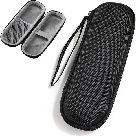 Estuche para lápices de EVA con cremallera, gran capacidad, para adultos, niñas y niños, color negro.