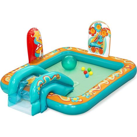 Bestway Retro Groove Aufblasbares Mehrfarbiges Schwimmbecken 193x152x74 cm