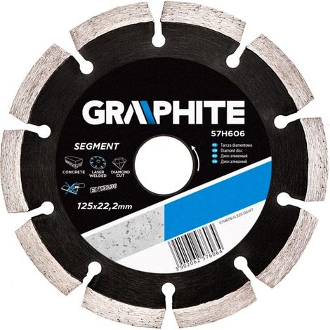 Disco diamante professionale graphite 125 mm 2.2 mm