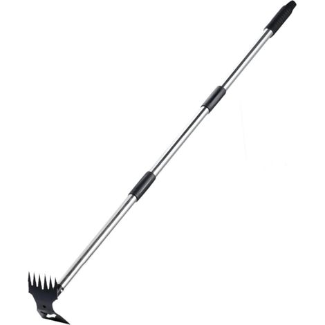 Houe de Jardin Râteau Désherbeur Arrache-mauvaises Herbes Outil Manuel Ergonomique et Robuste pour Le Travail Du Sol Des (1/5)
