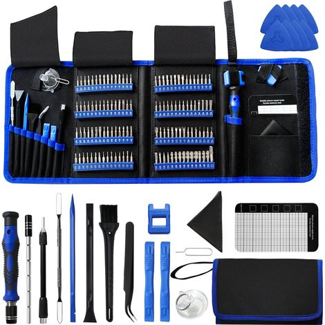 Kit tournevis de précision 142 en 1, 120 embouts magnétiques pour lunettes, téléphone, portable, démontage PS4 (1/5)
