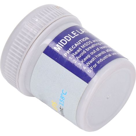 Pâte à braser à l'étain basse température, forte adhérence, pour réparation BGA. Utiliser une pâte à flux 158 °C. (1/5)